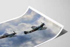 Close-up of V for Victory! printed on archival fine art paper. (thumbnail 10)
