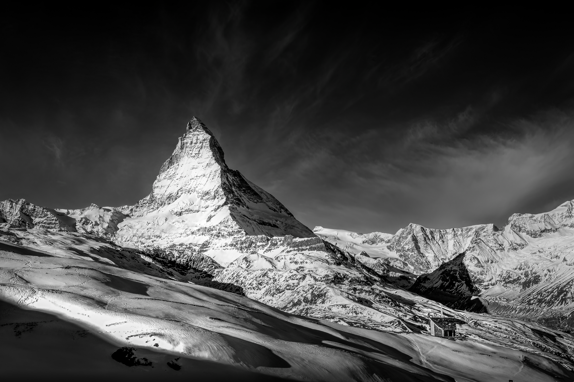 The Matterhorn at sunrise above Zermatt — award winning photograph by Sherry Keene