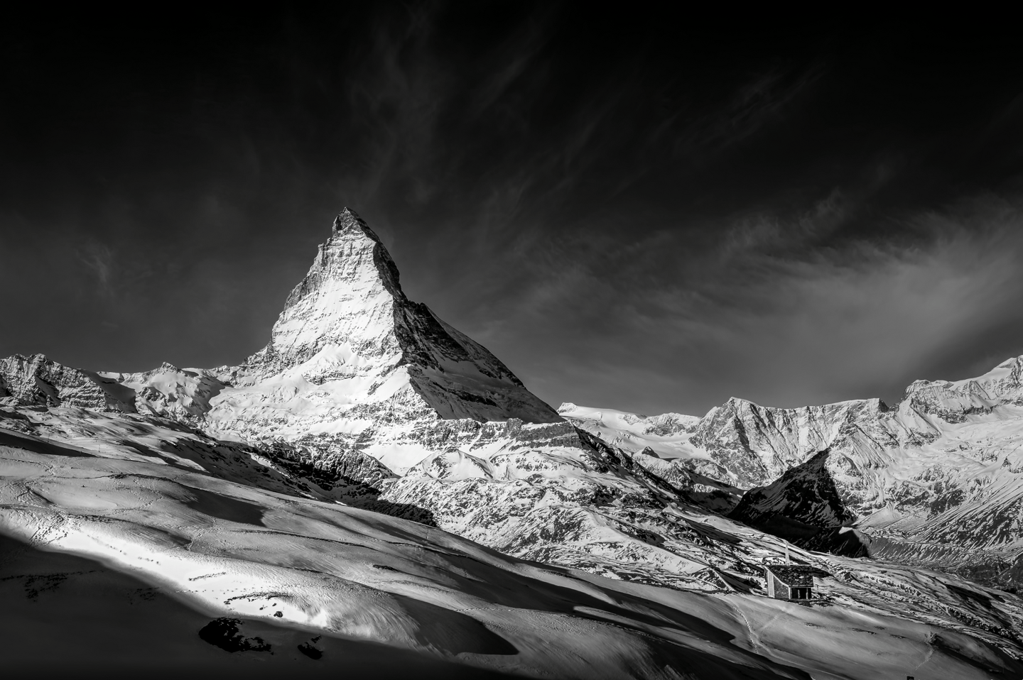 The Matterhorn at sunrise above Zermatt — award winning photograph by Sherry Keene