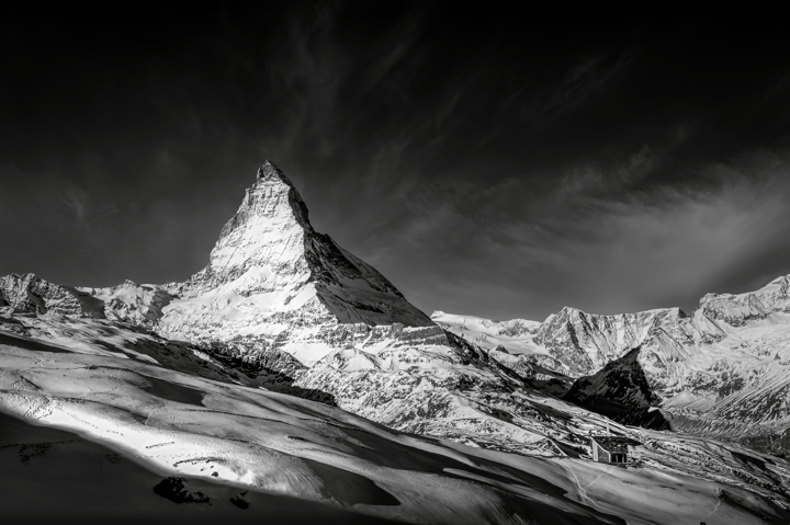 The Matterhorn at sunrise above Zermatt — award winning photograph by Sherry Keene