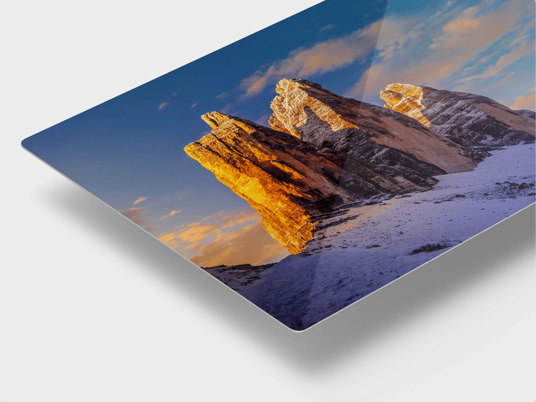 HD Sublimated Metal presentation detail
