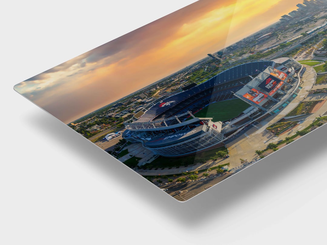 HD Sublimated Metal presentation detail