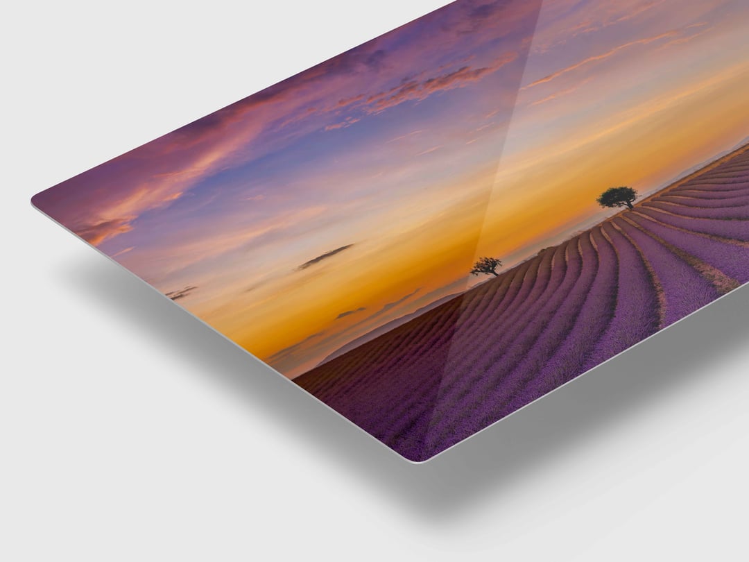 HD Sublimated Metal presentation detail