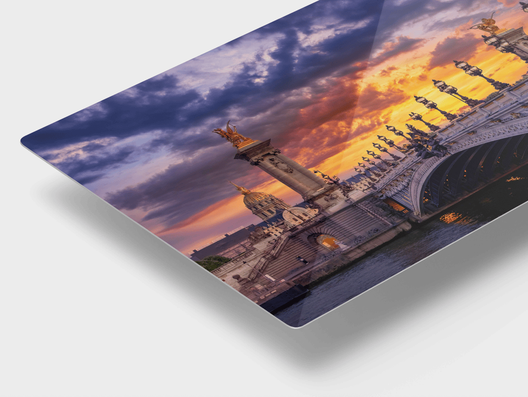 HD Sublimated Metal presentation detail