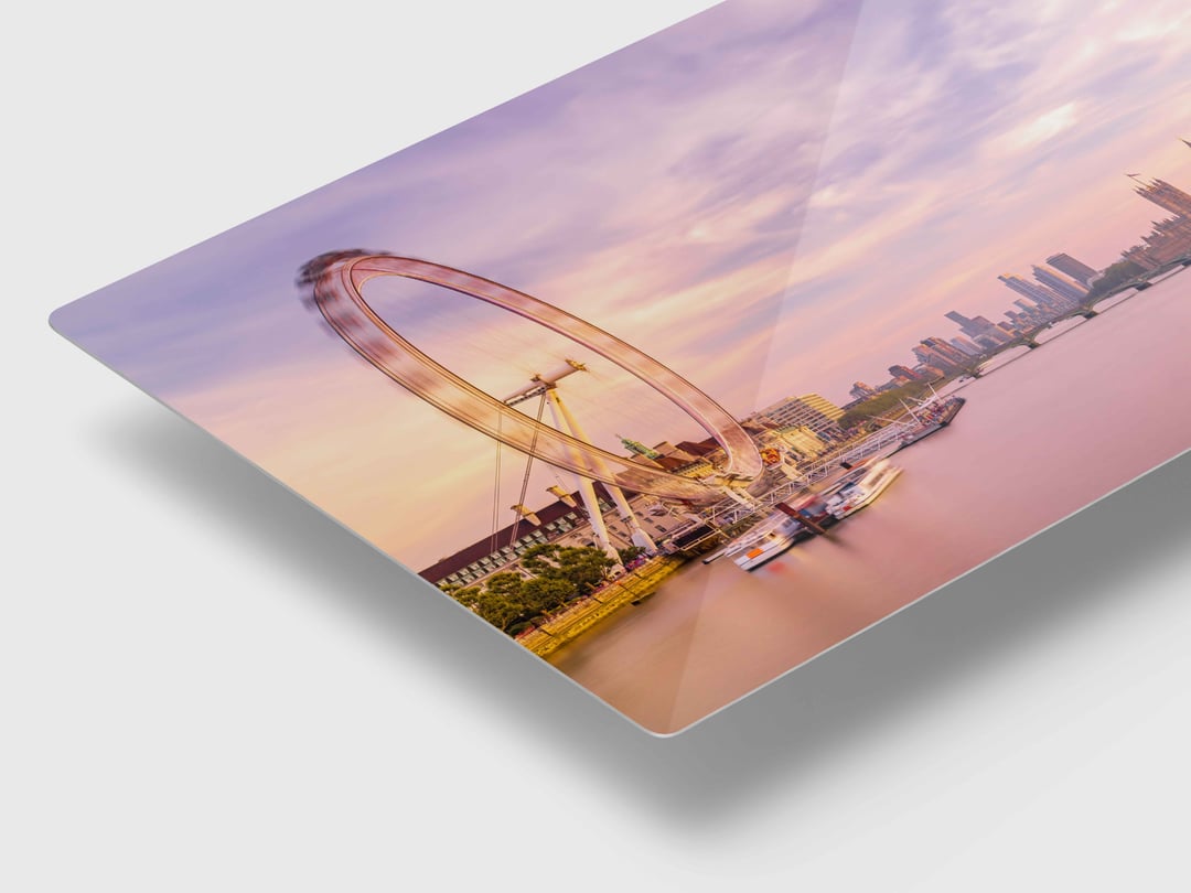 HD Sublimated Metal presentation detail
