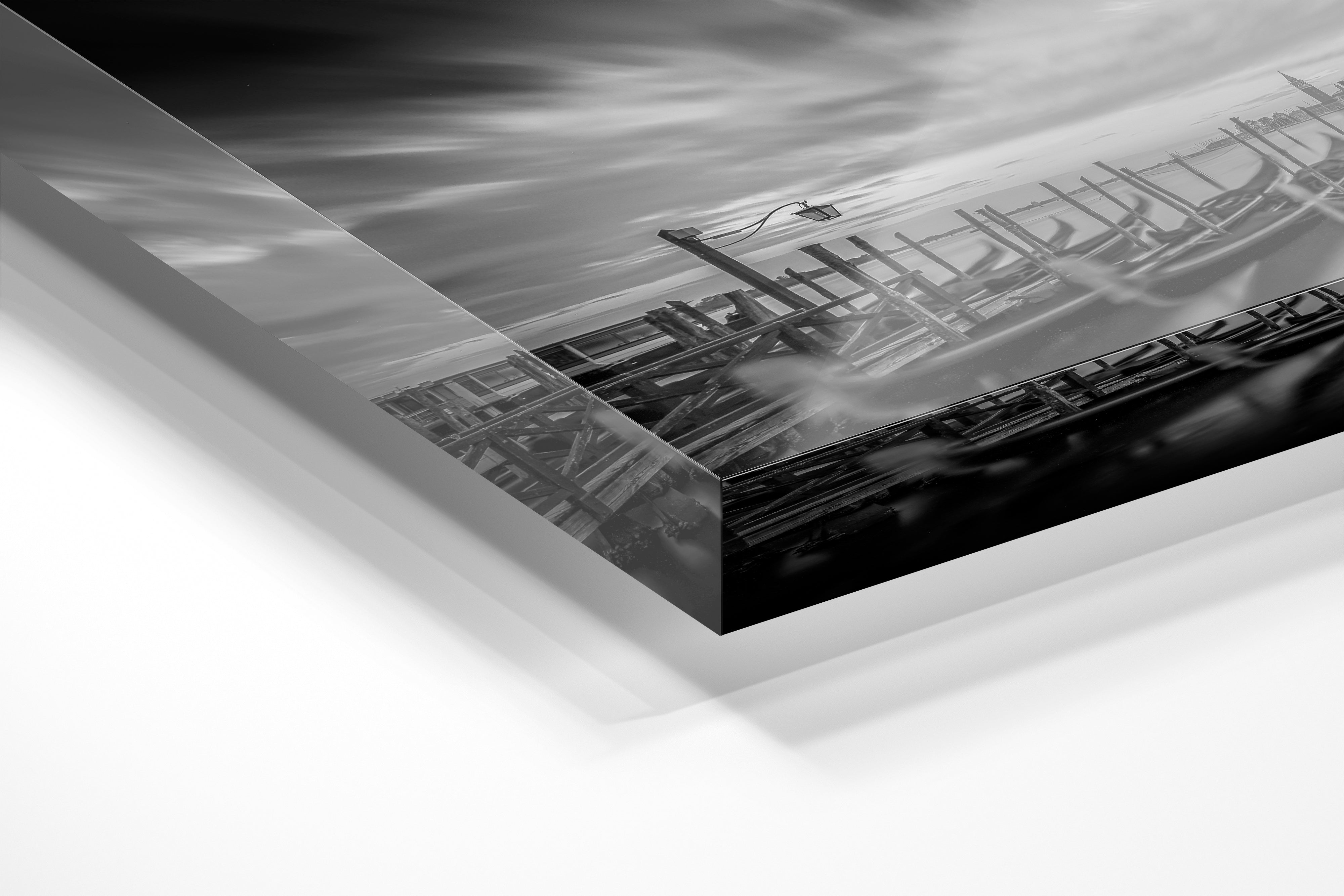 mockup of acrylic with Venice Lagoon