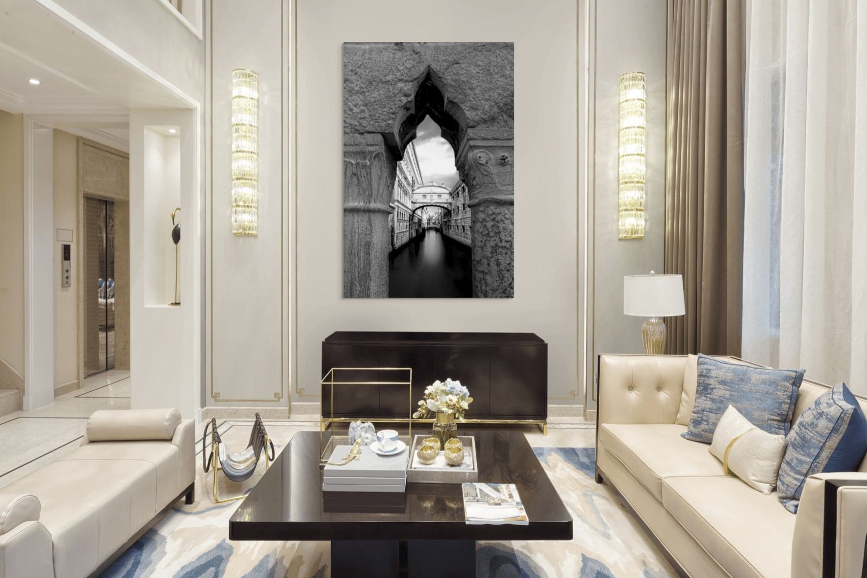 Award-winning fine art photo of the Bridge of Sighs at dawn. Captured with tripod from the bridge itself. Limited large prints by Keene Fine Art.