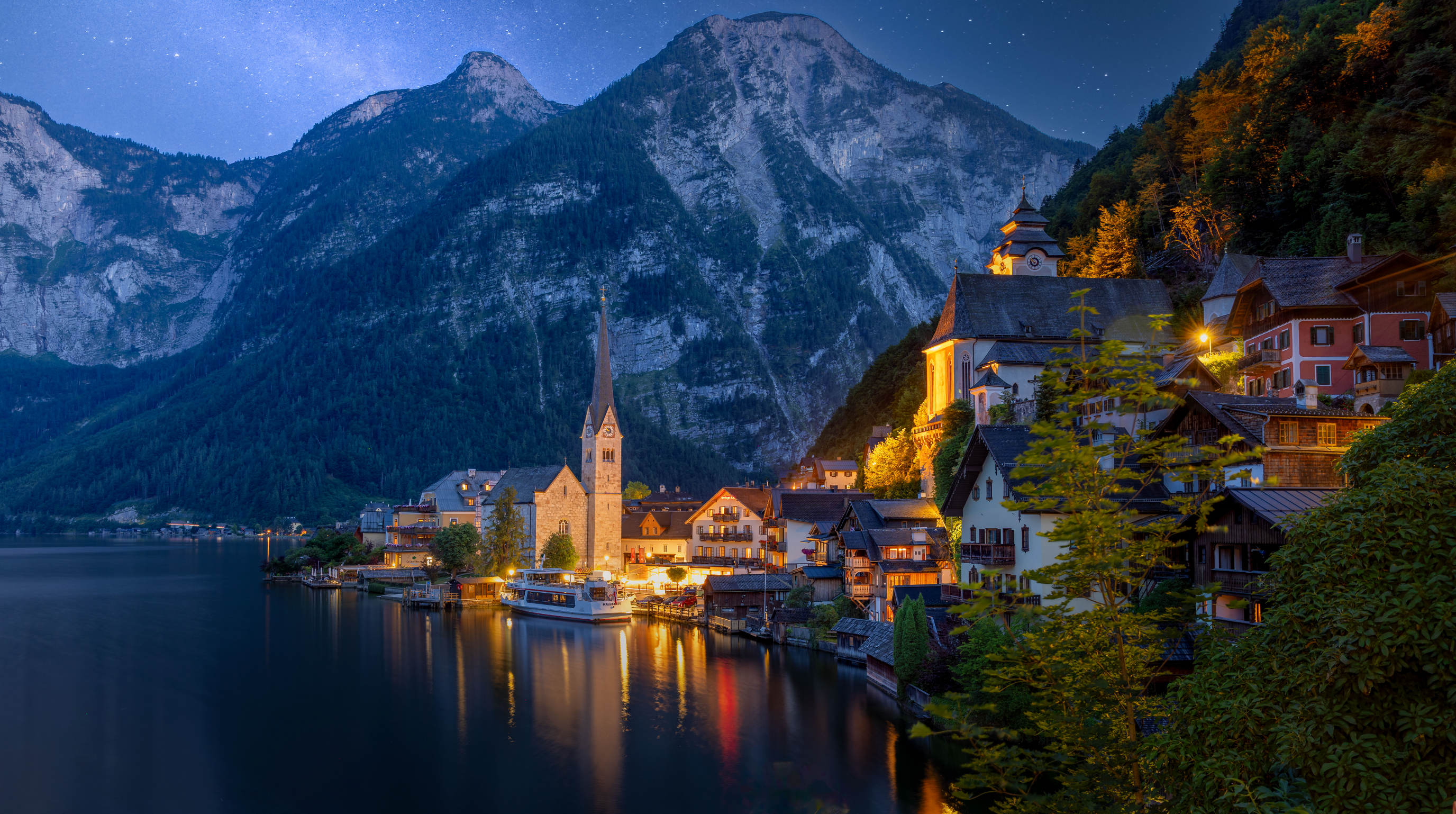 Serenity After Dark --Hallstatt, Austria