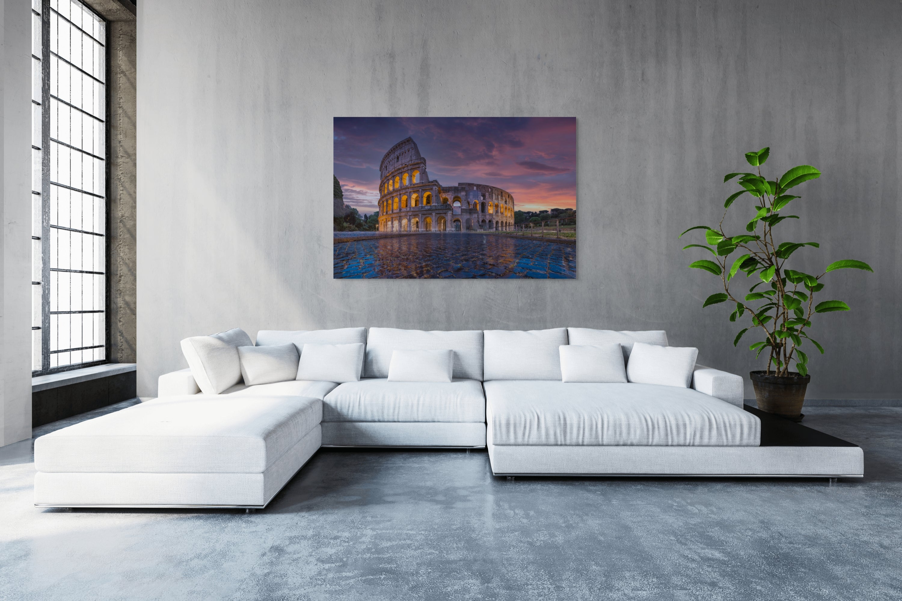 Reflection of Empire Rome Colosseum