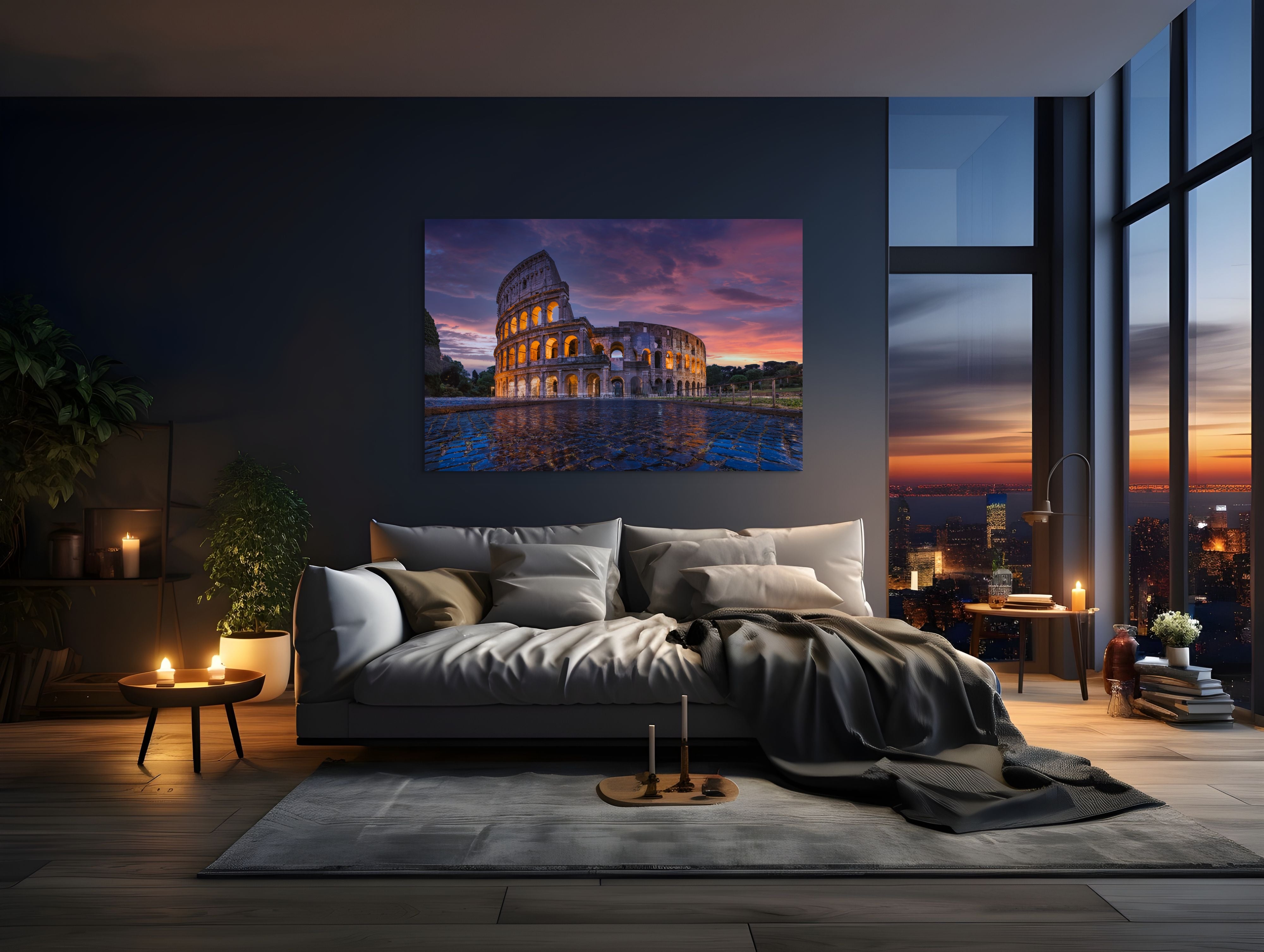 Rome Colosseum After a Storm