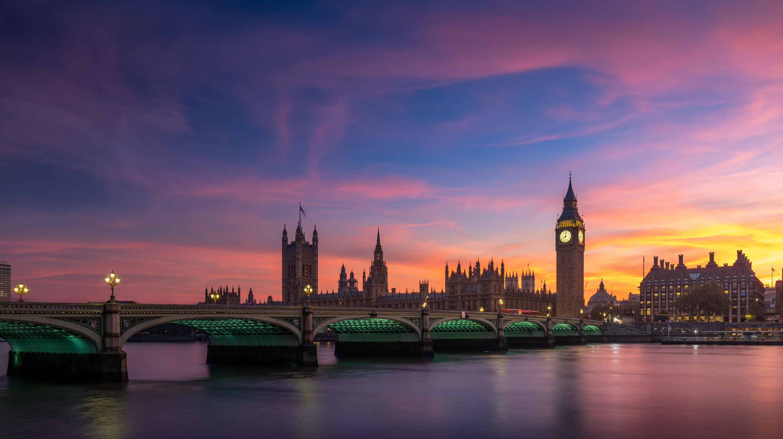 Grace in the Final Light over Westminster Bridge