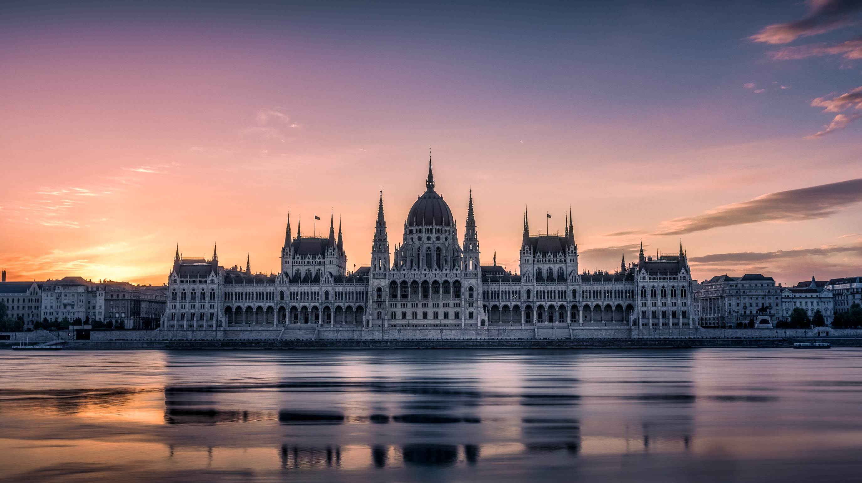 Eternity in Pink – Budapest Parliament Over the Danube