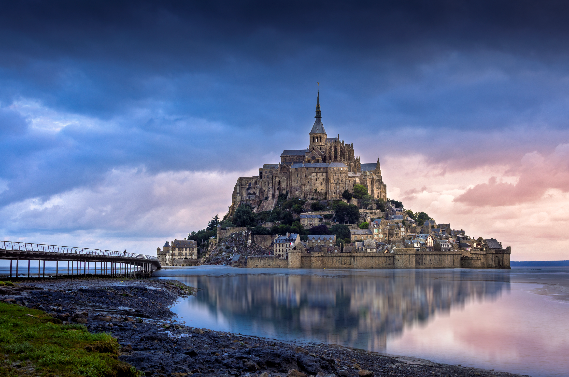 Crowned by the Tide Mont Saint-Michel Sunrise