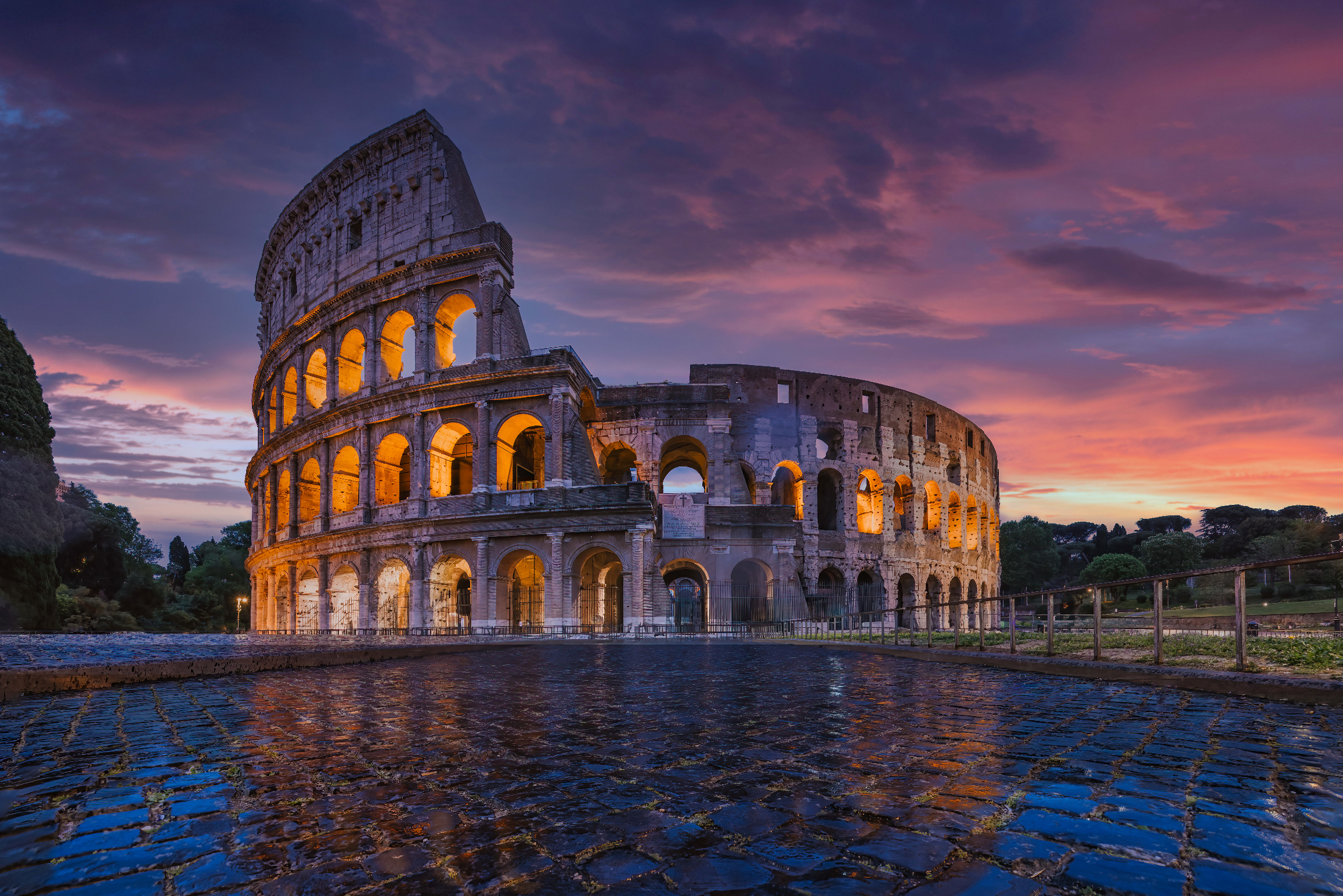 Reflection of Empire Rome Colosseum