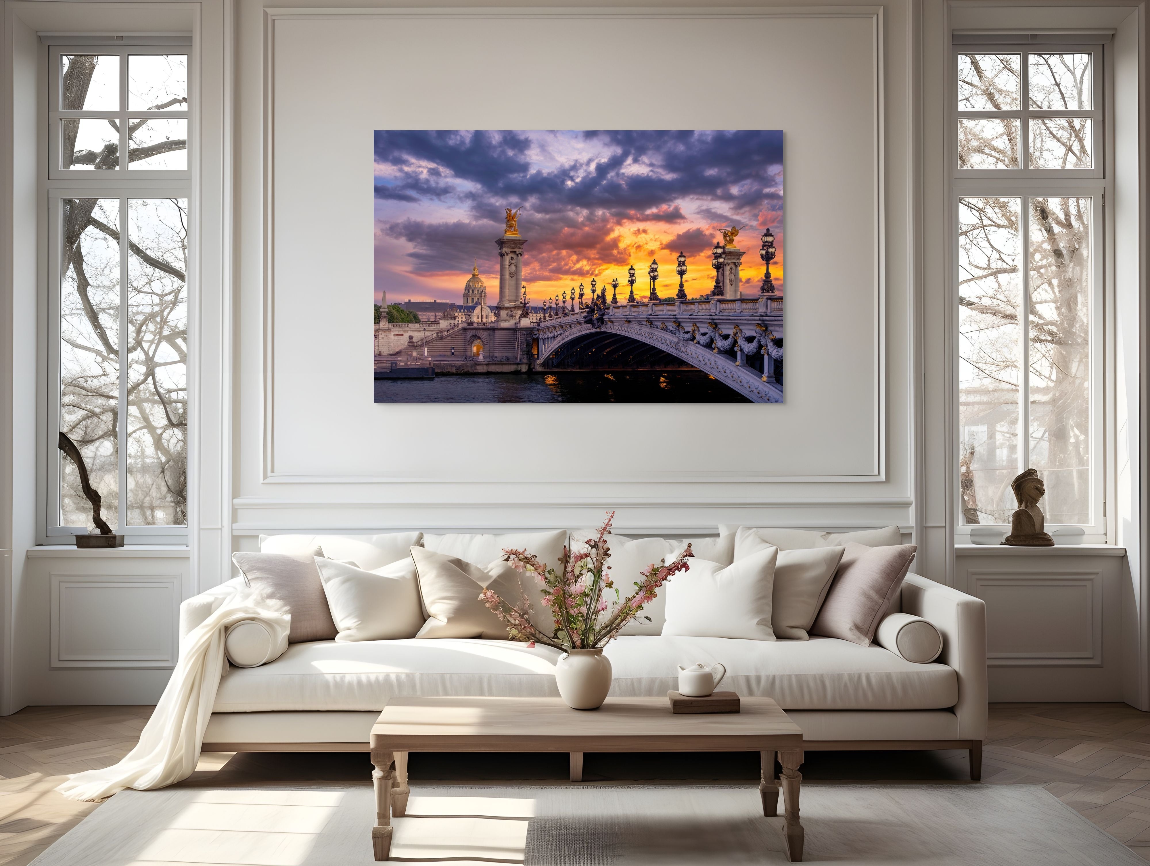Pont Alexandre III in Firelight