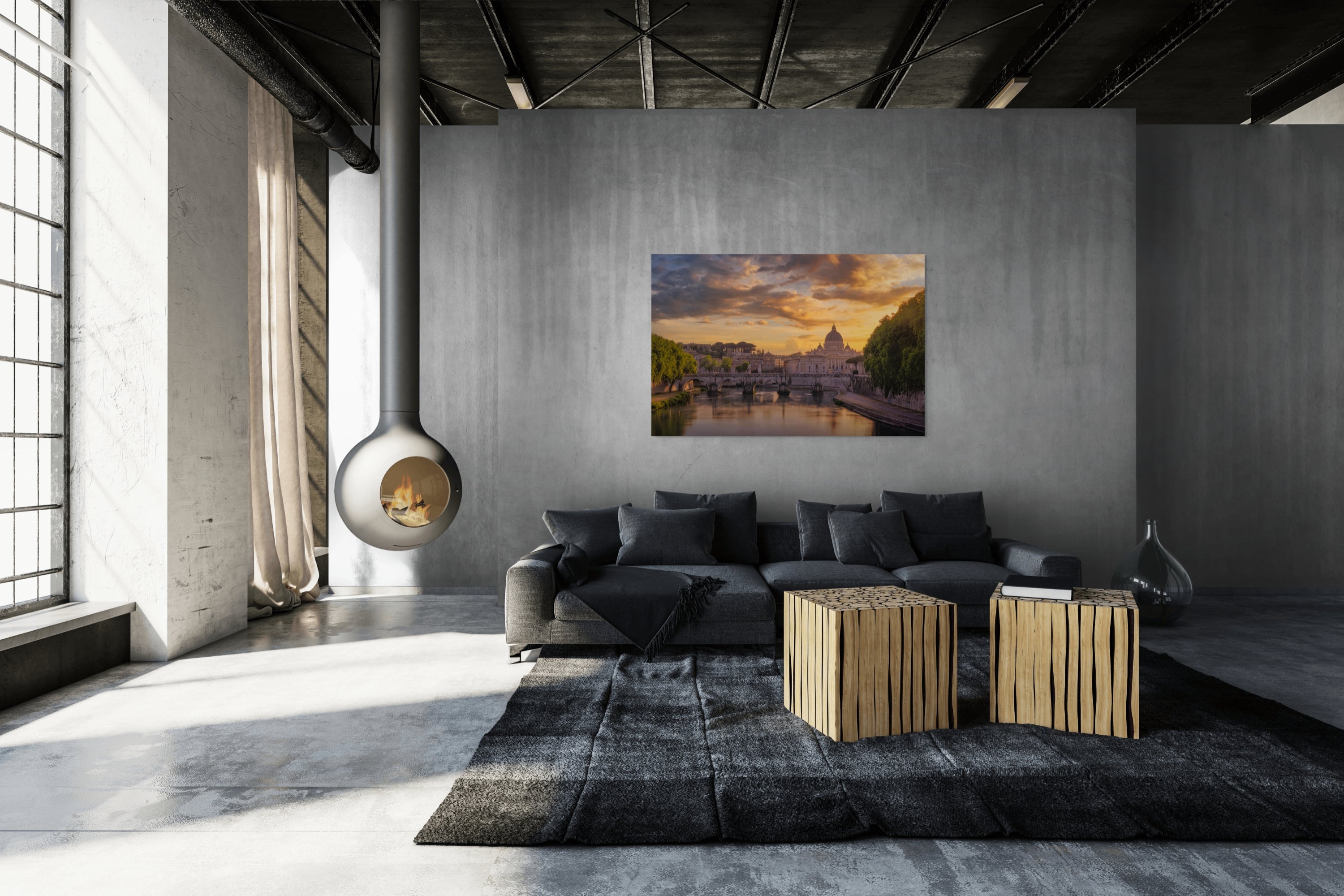 Eternal Light Over St. Peter’s Basilica Rome