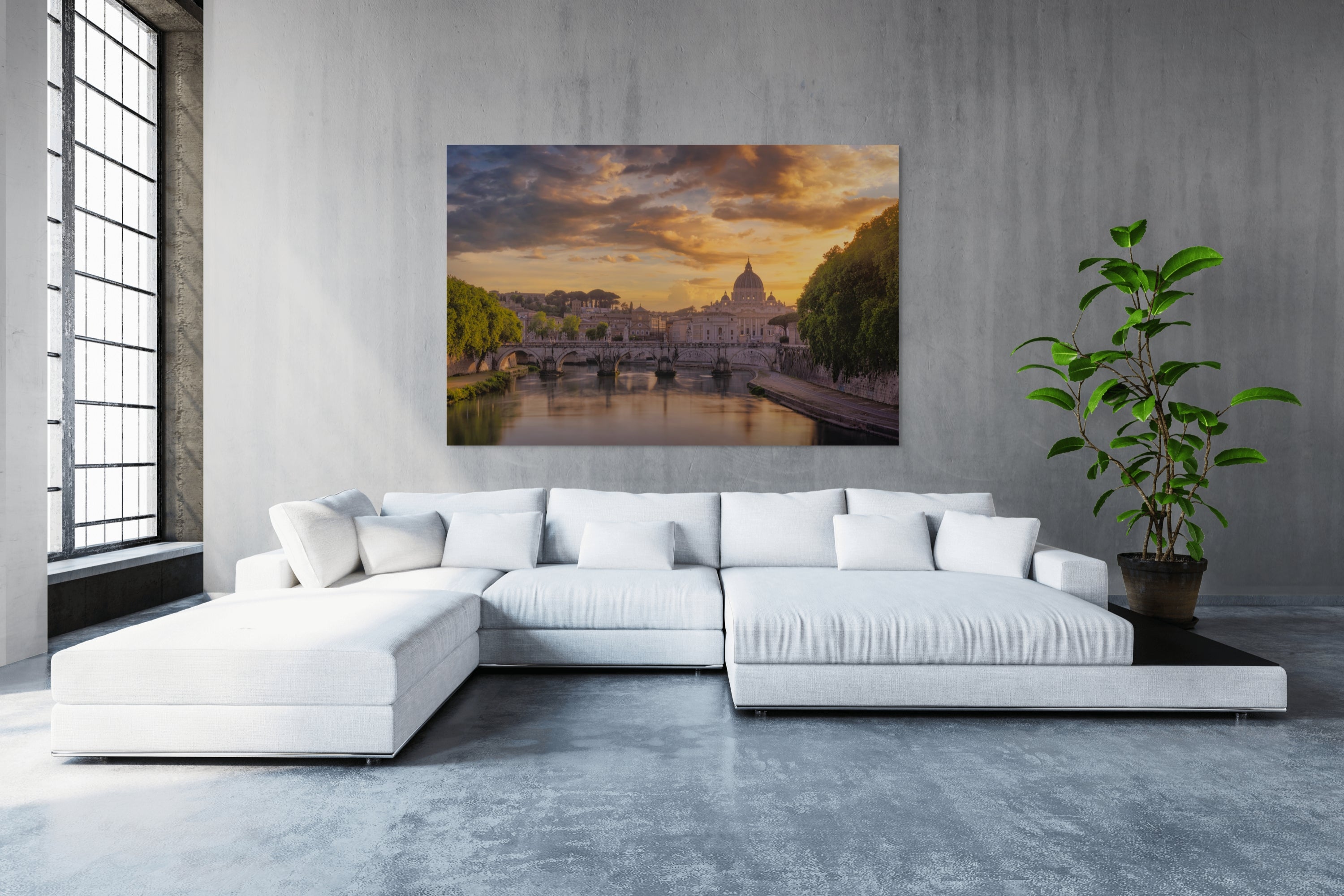 Eternal Light Over St. Peter’s Basilica Rome