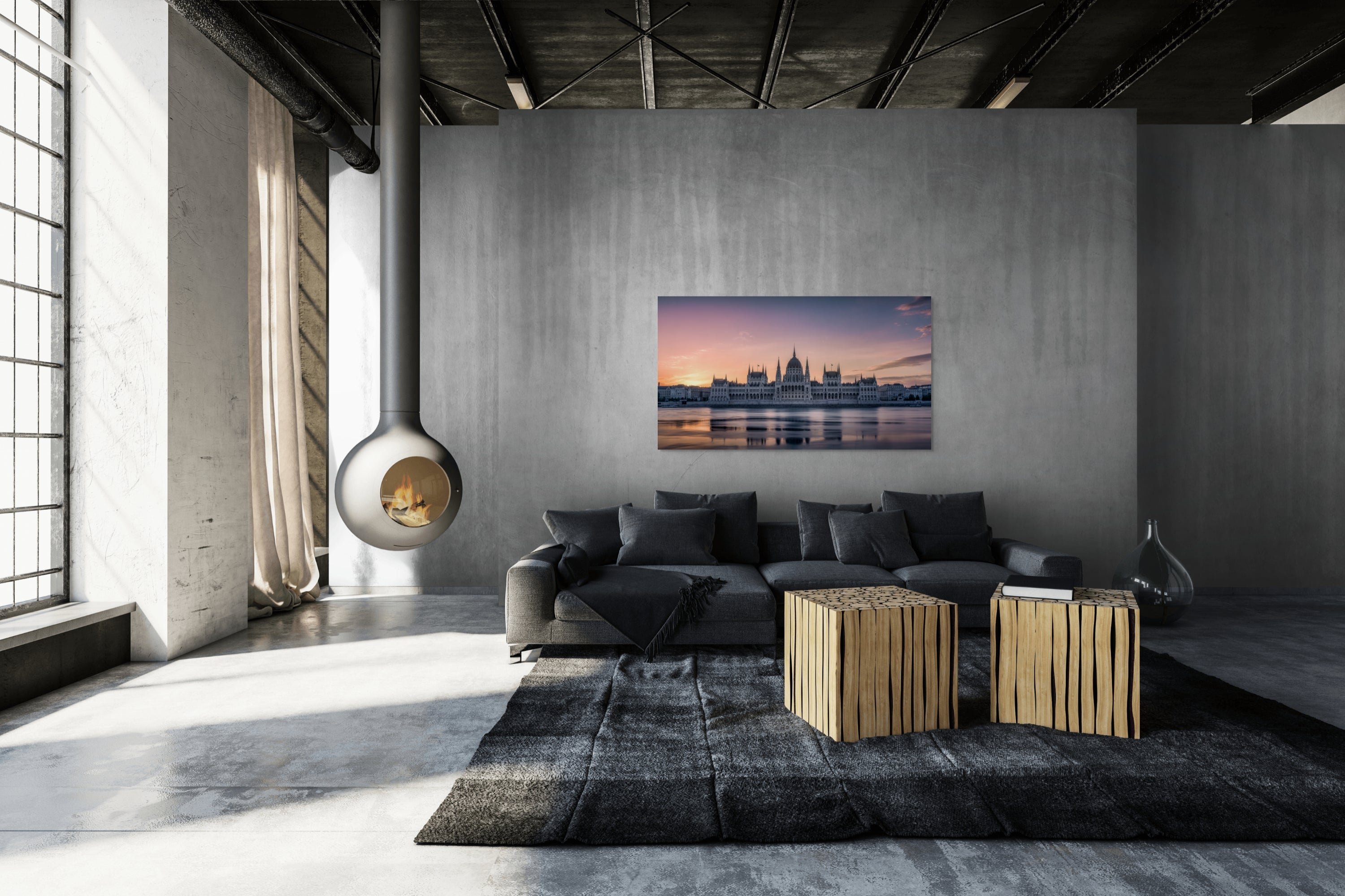 Eternity in Pink – Budapest Parliament Over the Danube