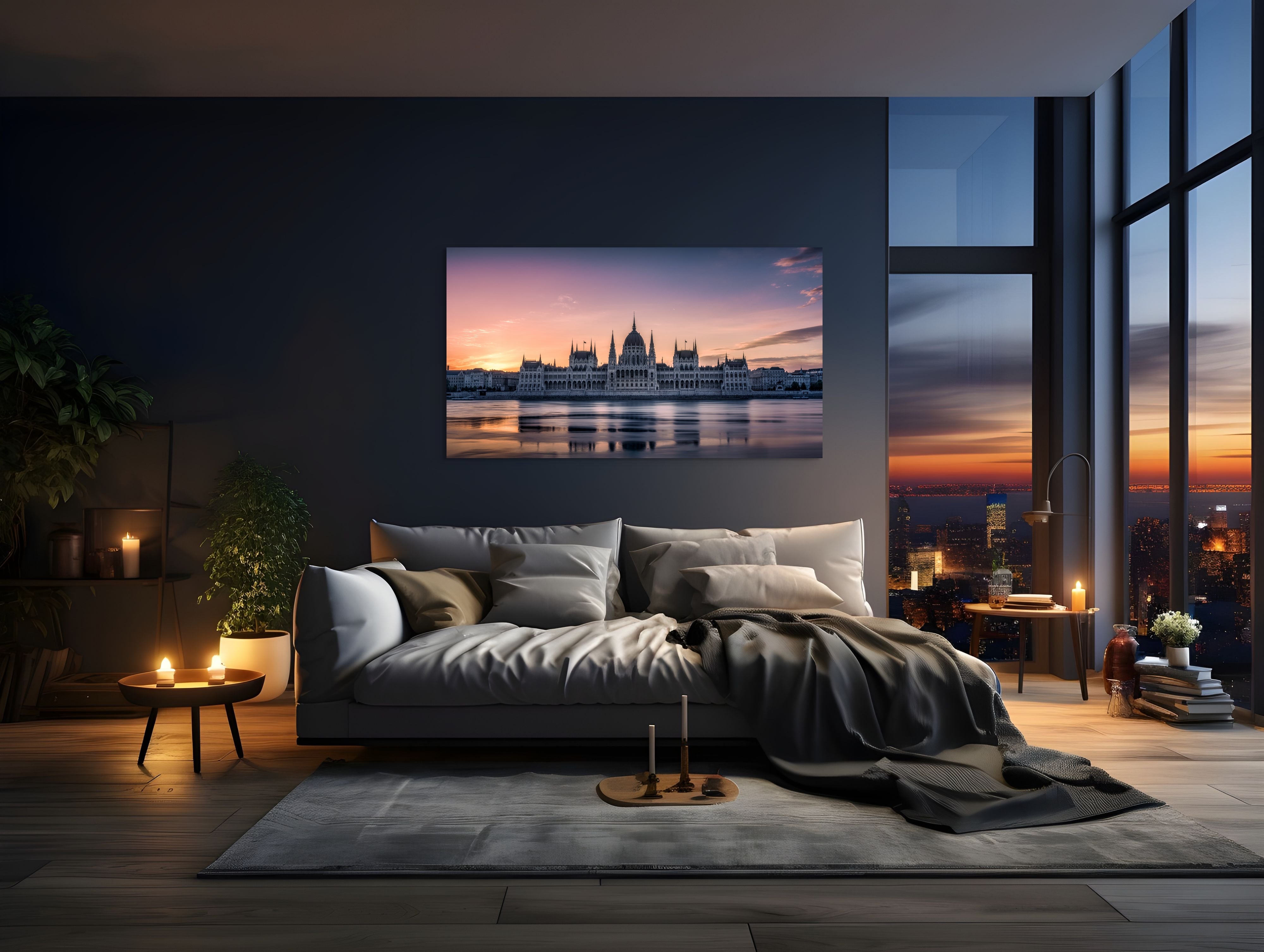 Eternity in Pink – Budapest Parliament Over the Danube