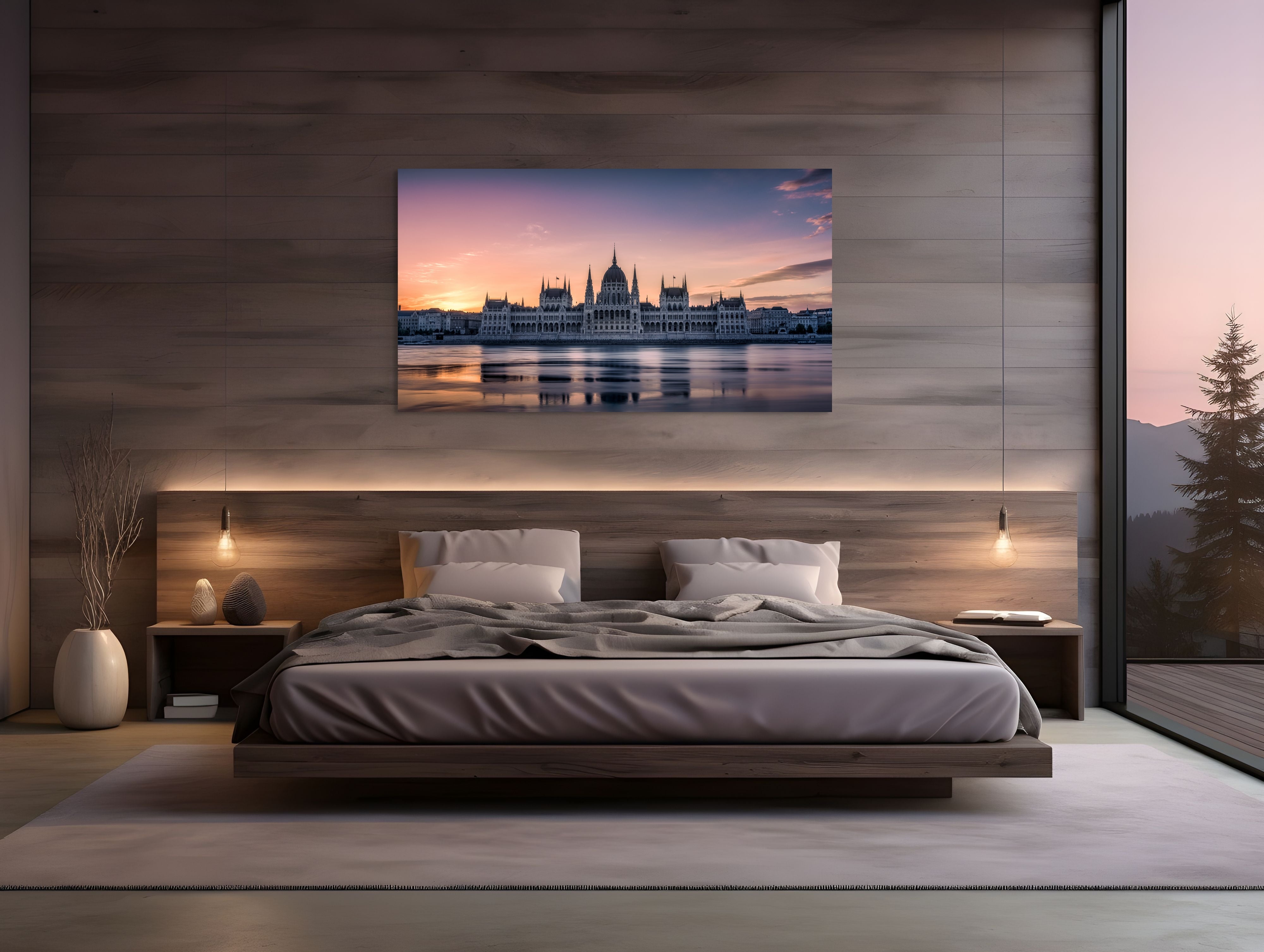 Eternity in Pink – Budapest Parliament Over the Danube